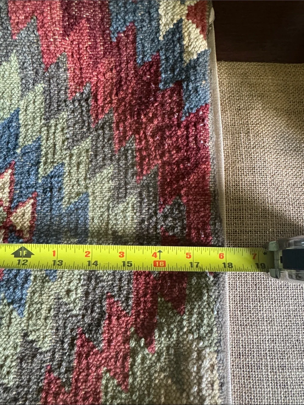 Pottery Barn Vintage Kilim Square 18” Textured Pillow Cover Southwestern Boho